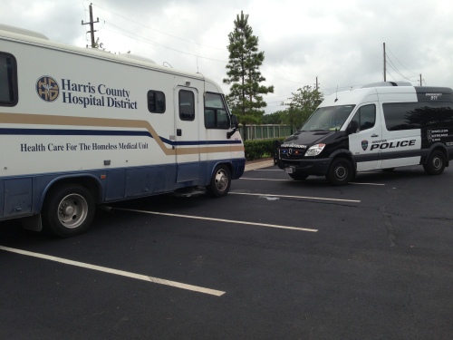 Mobile medical clinic and Homeless Outreach Team van.
