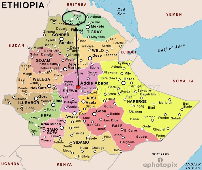 Ethiopia Map 